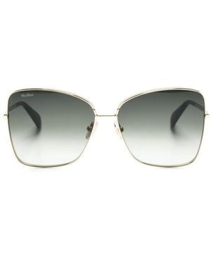 Max Mara Eyewear Mm0097 Menton1 Geometric-Frame Sunglasses - Metallic