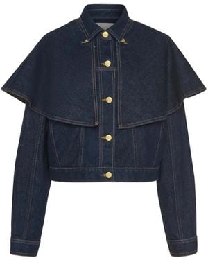 Ulla Johnson Cape Buttoned Jacket - Blue