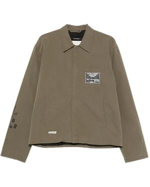 Song For The Mute Logo-Patch Jacket - Green