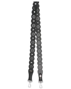 Maje Perforated Flower-Style Strap - White