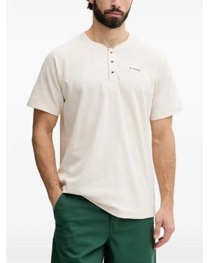 Columbia Acker Rock Waffle-Knit Henley T-Shirt - White
