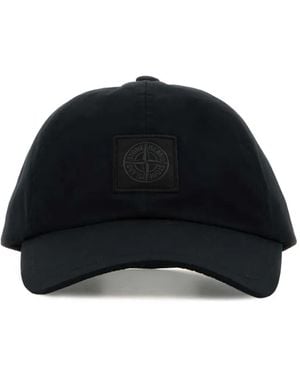 Stone Island Cappello Da Baseball Con Applicazione - Nero