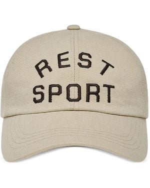 Rest&Recreation Logo-Embroidered Baseball Cap - Natural