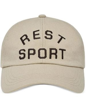 Rest&Recreation Logo-Embroidered Baseball Cap - Natural