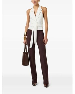 Elisabetta Franchi Belted Vest - White