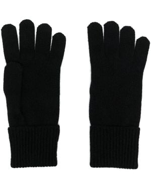Woolrich Logo-Patch Cashmere Gloves - Black