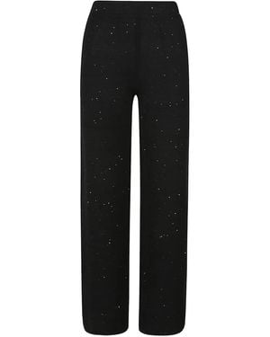 hinnominate Pantaloni Con Paillettes - Nero