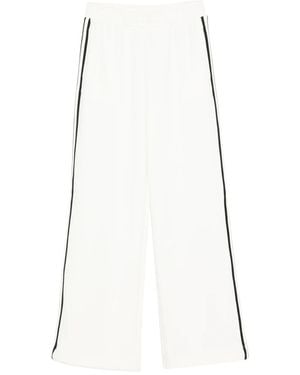 Twinset Side-Stripe Trousers - White
