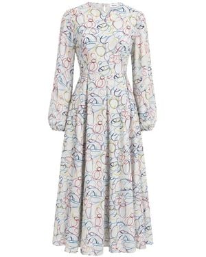 Baruni Solara Cut-Out Midi Dress - White