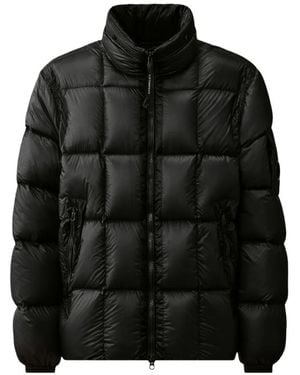 C.P. Company Doudoune Zippée À Col Montant - Black