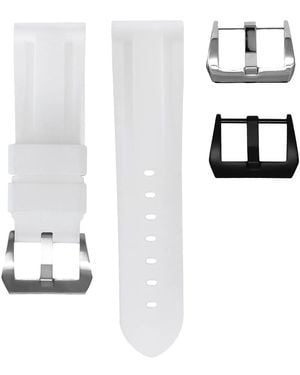 HORUS WATCH STRAPS 24Mm Pin-Buckle Watch Strap - White