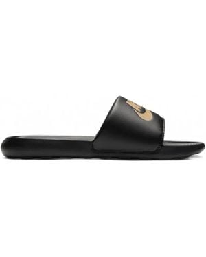 Nike Sandali Slides Victori One Con Logo - Nero
