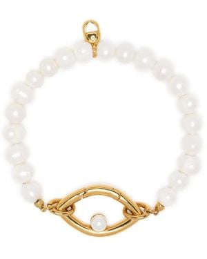 CAPSULE ELEVEN Perlenarmband Mit Auge - Weiß