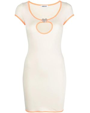 Ambush Cut-Out Mini Dress - Natural