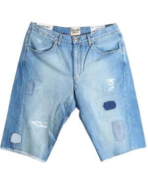 GALLERY DEPT. Pantalones Vaqueros Cortos Con Efecto Envejecido - Azul