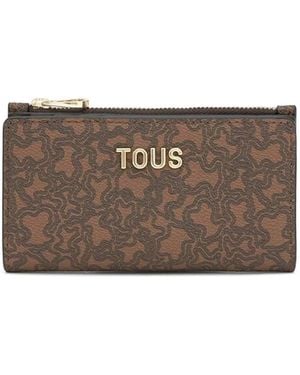 Tous Patterned Zip-Closure Wallet - Brown