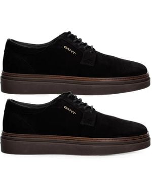 GANT Suede Lace-Up Trainers - Black