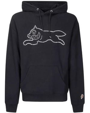 ICECREAM Hoodie À Motif De Chien Qui Court Et Cristaux - Blue