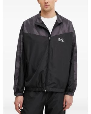 EA7 Logo Tracksuit - Black