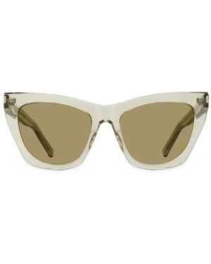 Saint Laurent Kate Cat-Eye Sunglasses - Natural