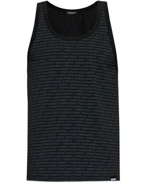 DSquared² Ropa De Andar Por Casa Estampada - Negro