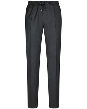 Pal Zileri Drawstring-Waist Wool Track Trousers - Blue