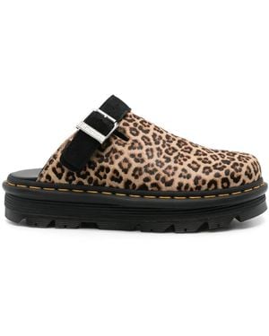 Dr. Martens Mules Mit Zickzackmuster - Schwarz