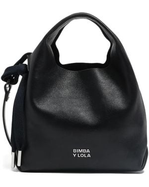 Bimba Y Lola レザー トートバッグ - ブラック