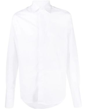 Canali Slim-Cut Tailored Shirt - White
