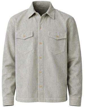 PAIGE Stripe Pocket Jacket - Grey