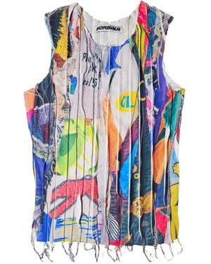 Borbala Printed Top - Blue