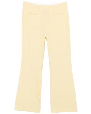 Semicouture Flared Pants - Natural