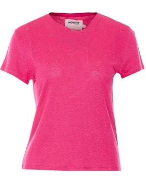 Not Shy Camiseta Leane - Rosa