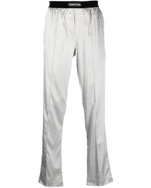 Tom Ford Logo-Waistband Lounge Trousers - Grey