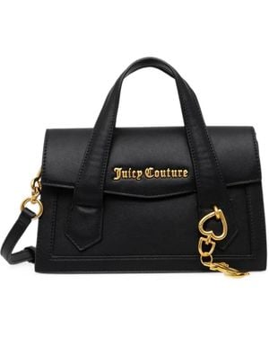 Juicy Couture Bandolera Con Placa Del Logo - Negro