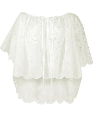 Faithfull the Brand Fondaco Scalloped Top - White