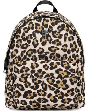 DKNY Sac À Dos À Imprimé Léopard - Noir