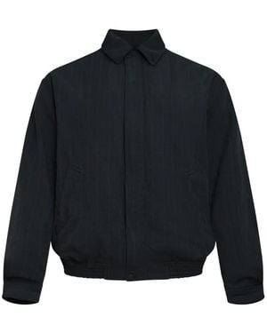 Comme des Garçons Herringbone Zip-Up Jacket - Blue
