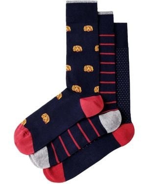 Hackett Harry Socken Mit Durchgehendem Print (3Er-Set) - Blau