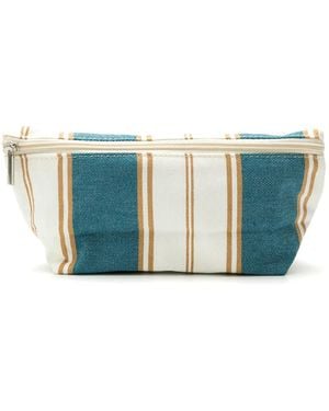 Amir Slama Striped Make Up Bag - Blue