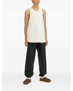 Essentials Logo-Patch Track Trousers - White