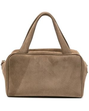 Liviana Conti Suede Top-Handle Tote Bag - Brown
