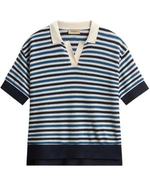 Woolrich Camiseta A Rayas - Azul