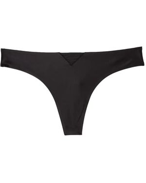 Fleur du Mal Le Stretch Gloss Thong - Black