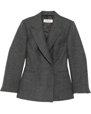 Rohe Cup Detailed Blazer - Black