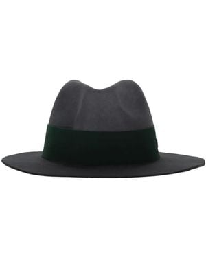 Emporio Armani Sombrero fedora de lana - Negro