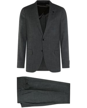 Lardini Notched-Lapel Suit - Black