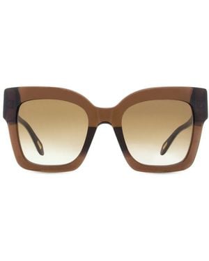 Just Cavalli Logo-Plaque Sunglasses - Natural
