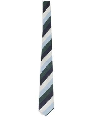 Tagliatore Cravatta A Righe - Bianco
