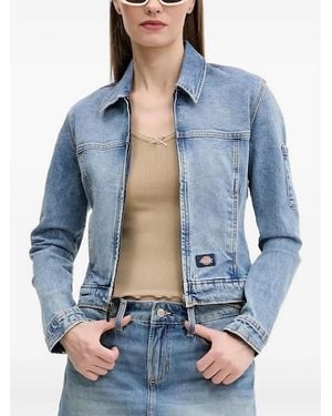 Dickies Zip-Front Patch-Pocket Jacket - Blue